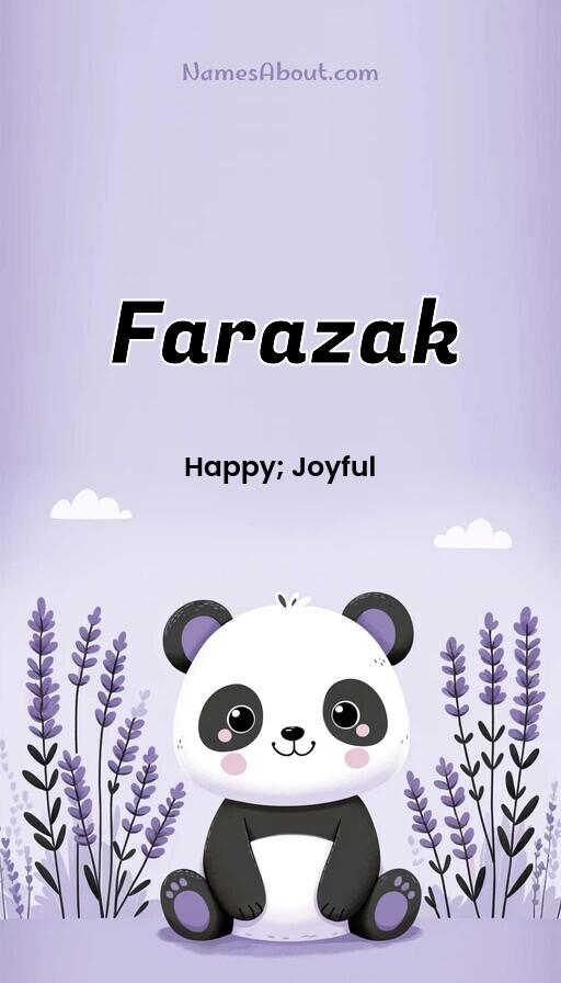 Farazak name and meaning