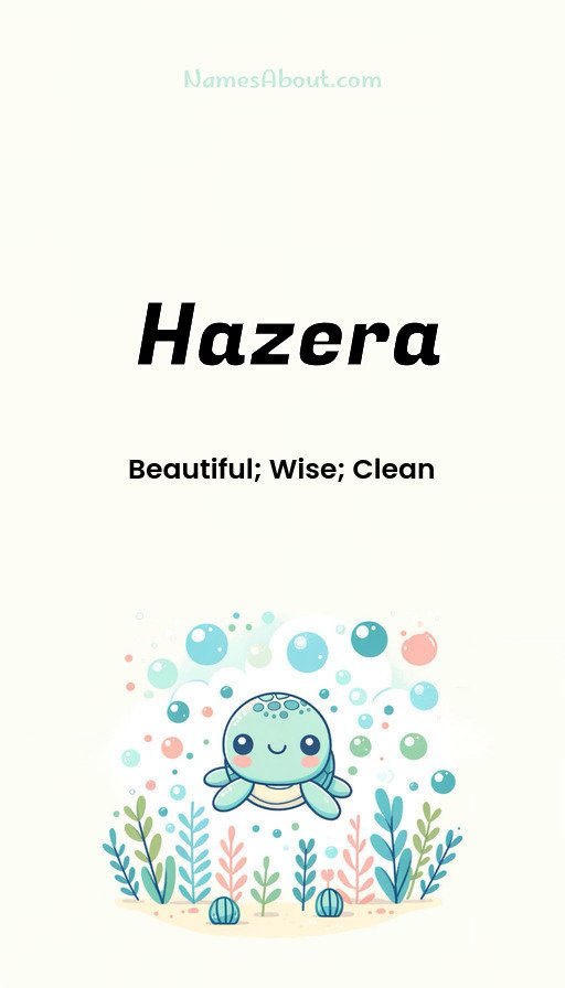Meaning of Hazera