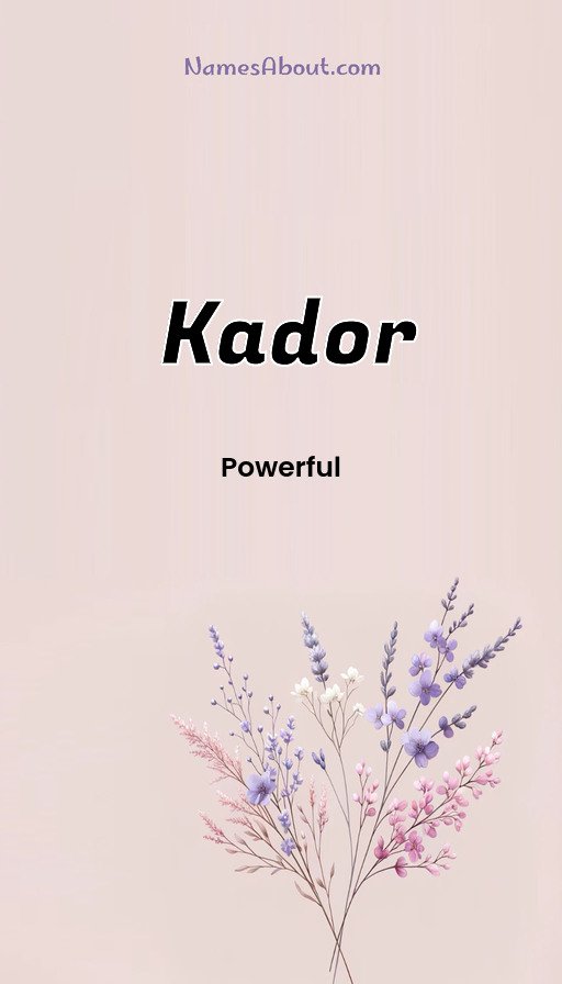 Meaning of Kador