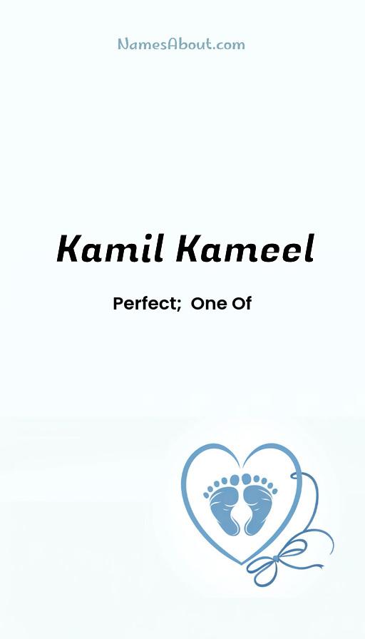 Kamil Kameel name and meaning