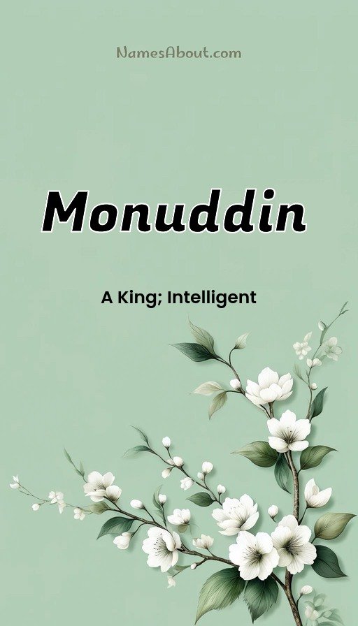 Meaning of Monuddin 