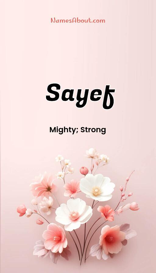 Meaning of Sayef