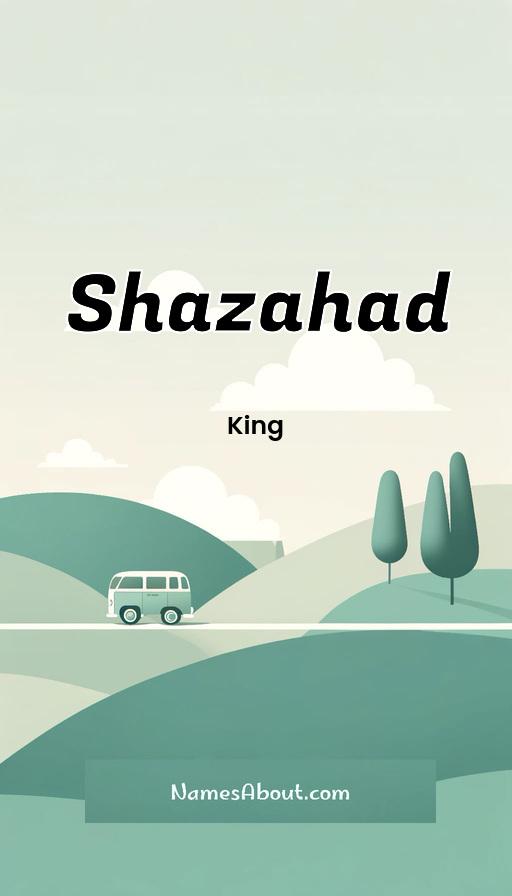 Shazahad name and meaning