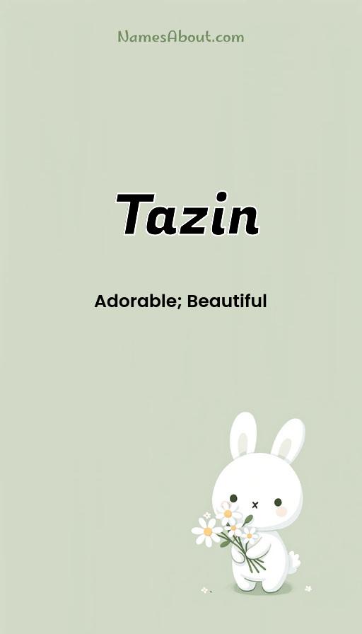 Tazin name and meaning