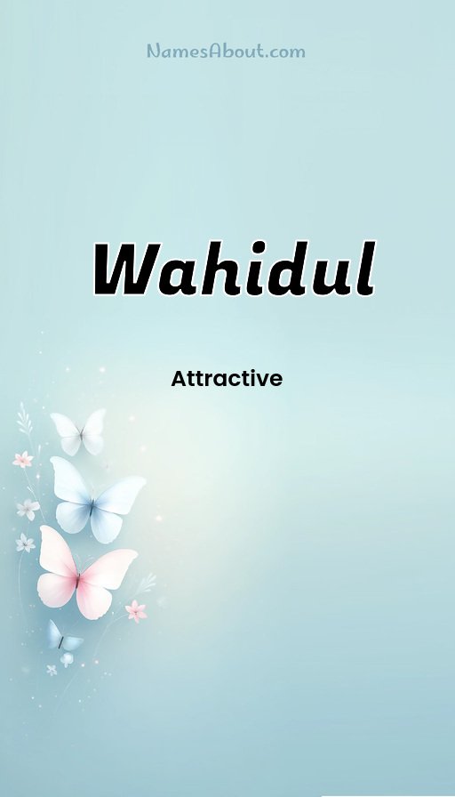 Meaning of Wahidul