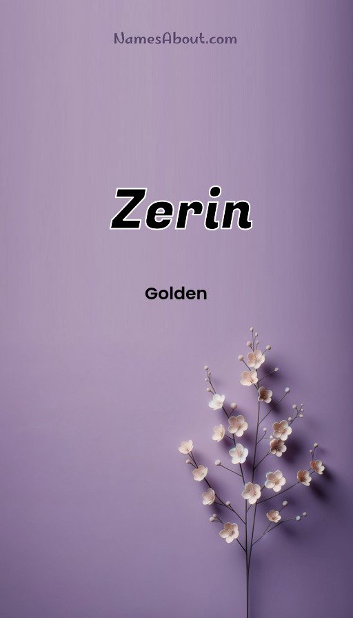 Meaning of Zerin