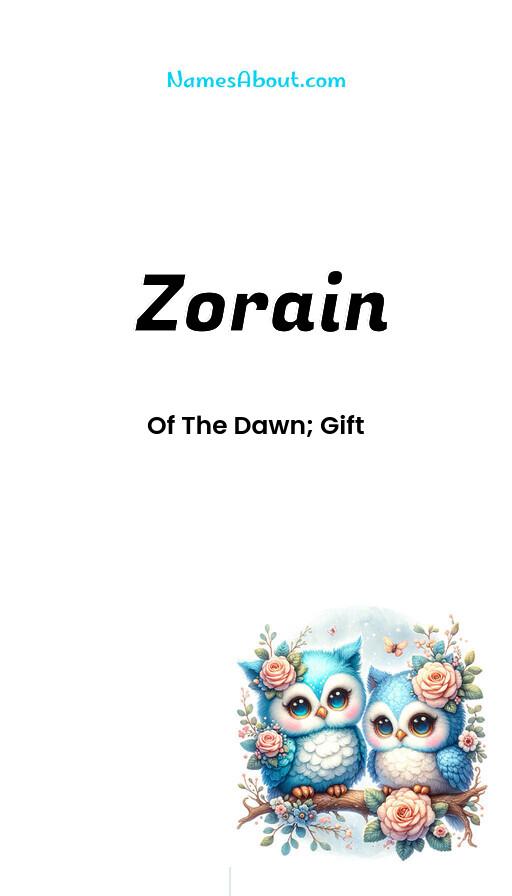 Zorain name and meaning