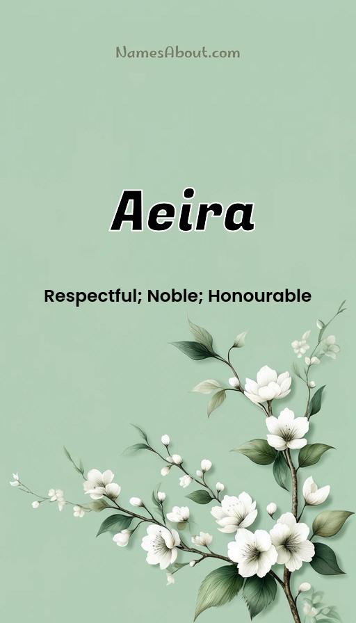 Meaning of Aeira