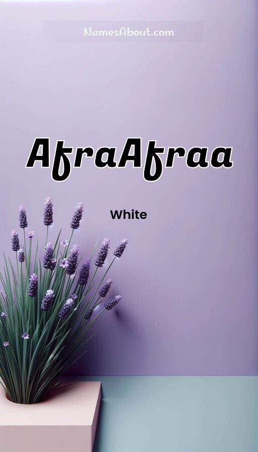 Meaning of AfraAfraa