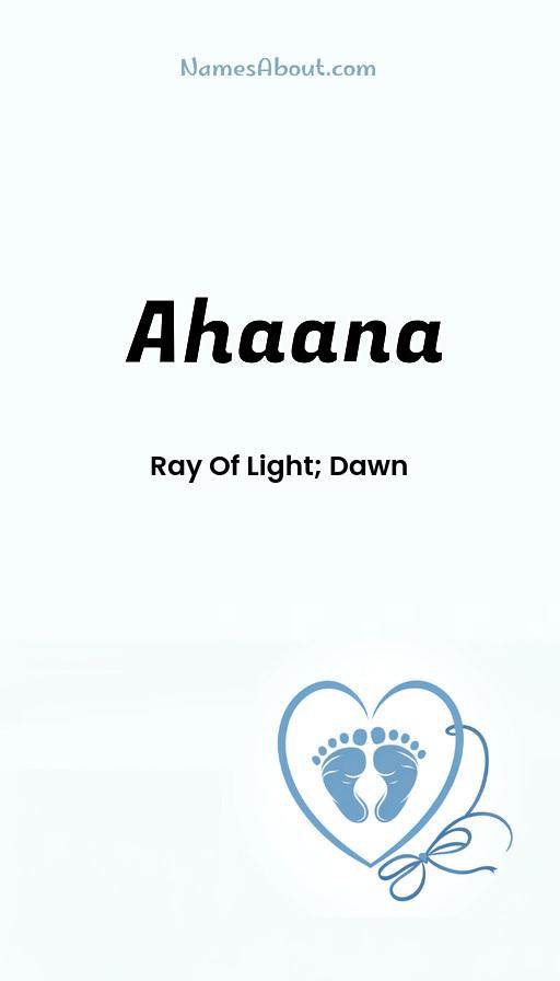 Illustration of Ahaana