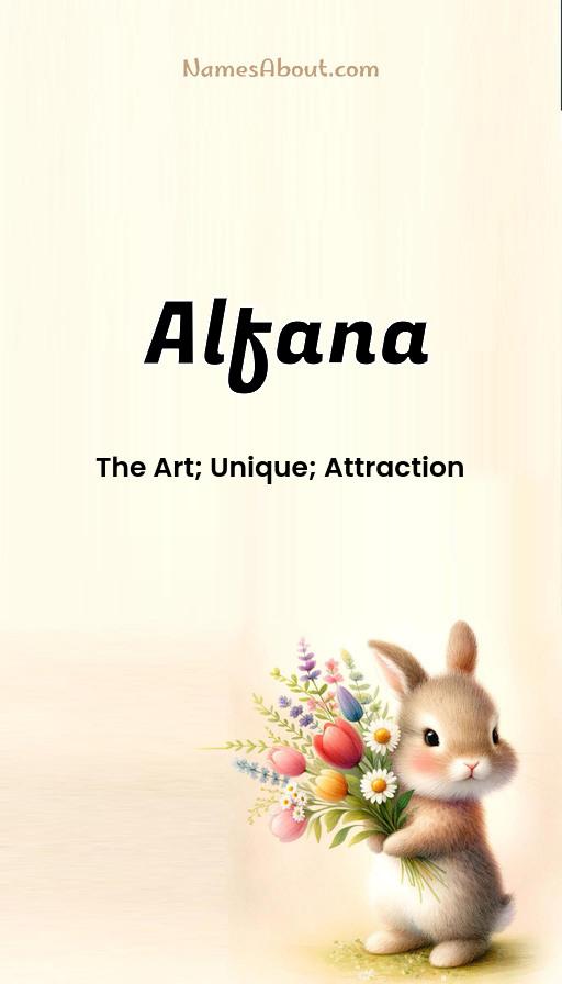 Meaning of Alfana