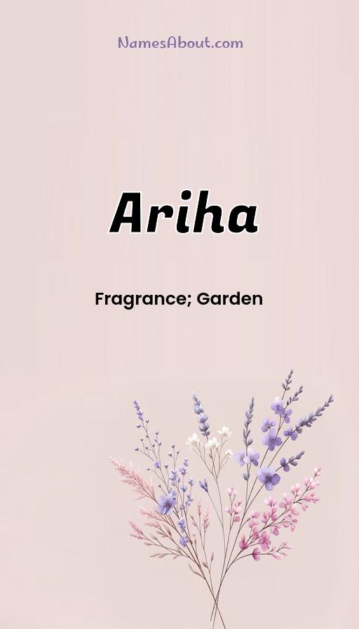 Meaning of Ariha