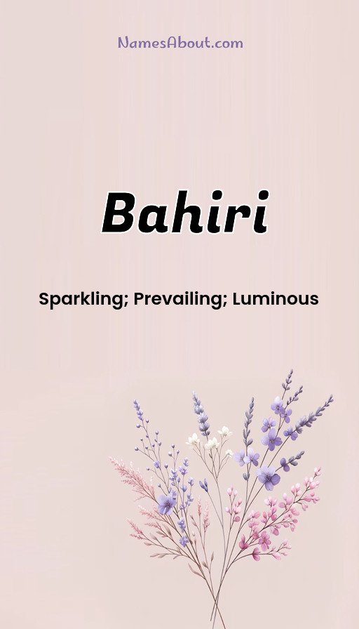 Meaning of Bahiri