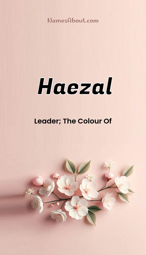 Meaning of Haezal