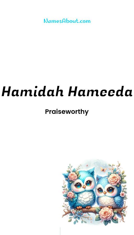 Hamidah Hameeda name and meaning