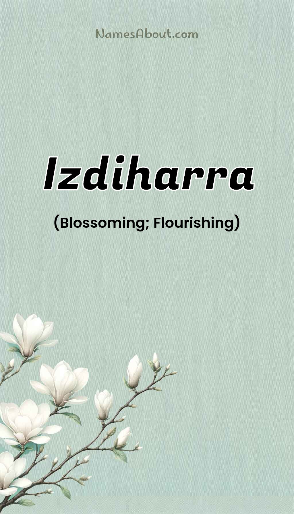 Izdiharra name and meaning