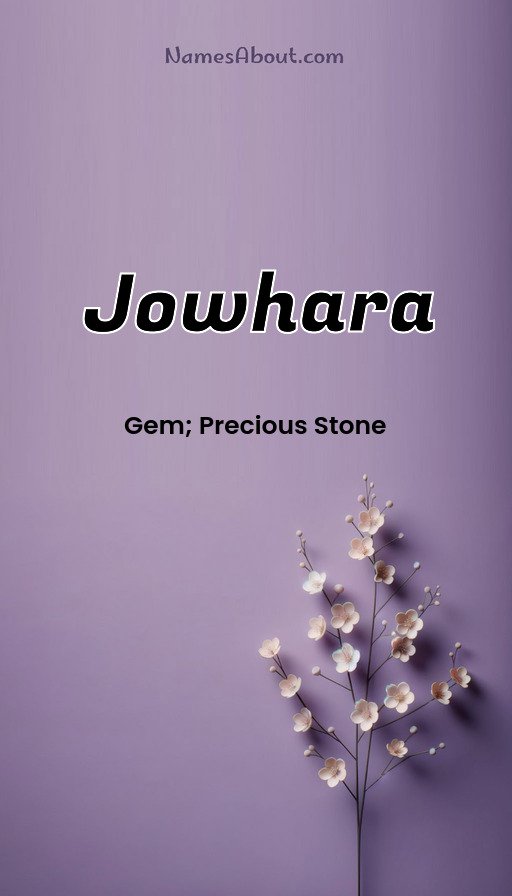 Meaning of Jowhara