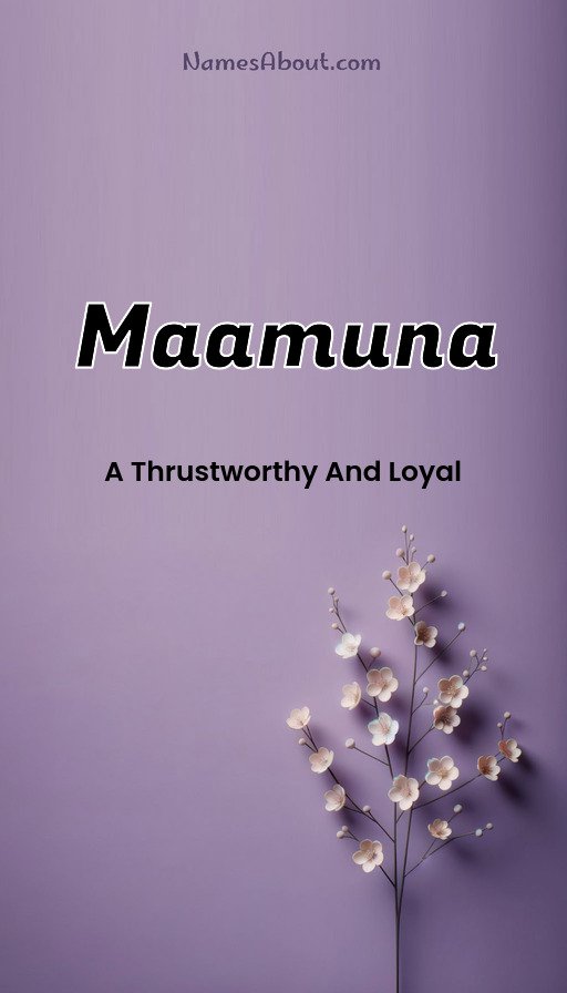 Meaning of Maamuna