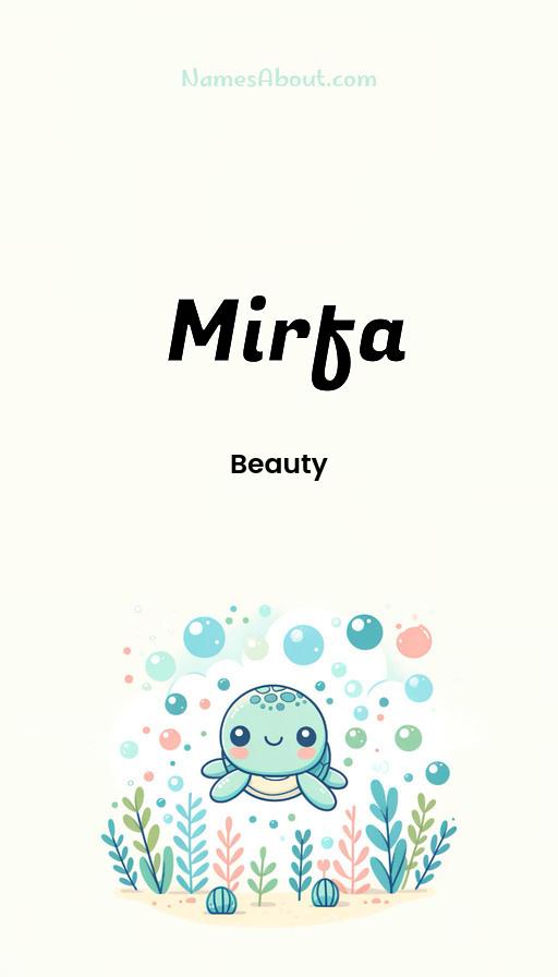 Meaning of Mirfa