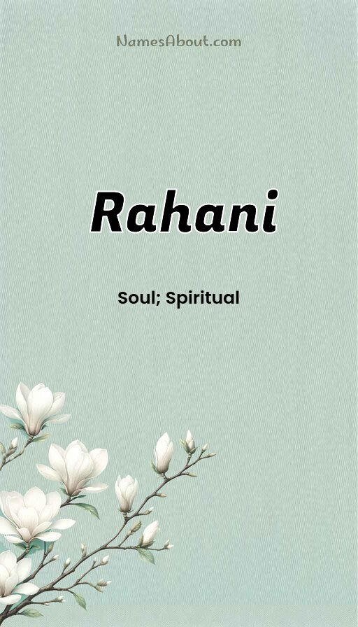 Meaning of Rahani