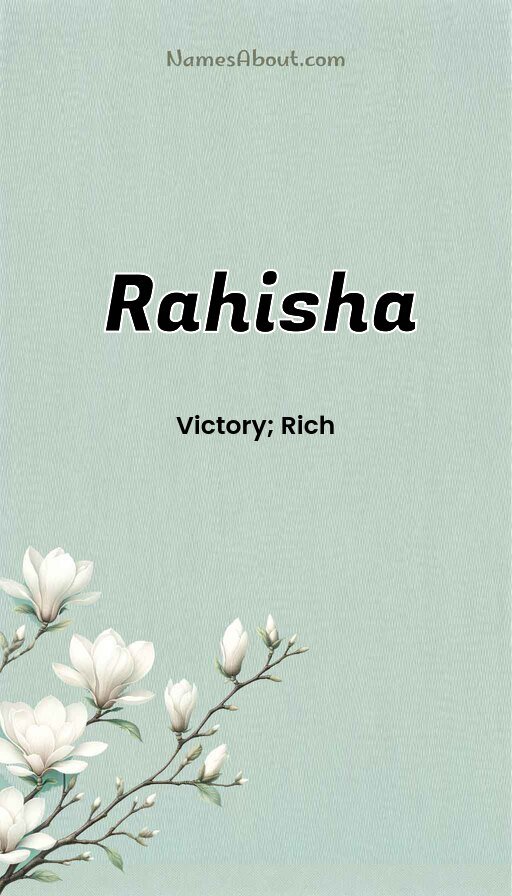 Meaning of Rahisha