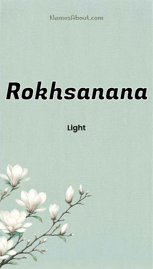 Meaning of Rokhsanana