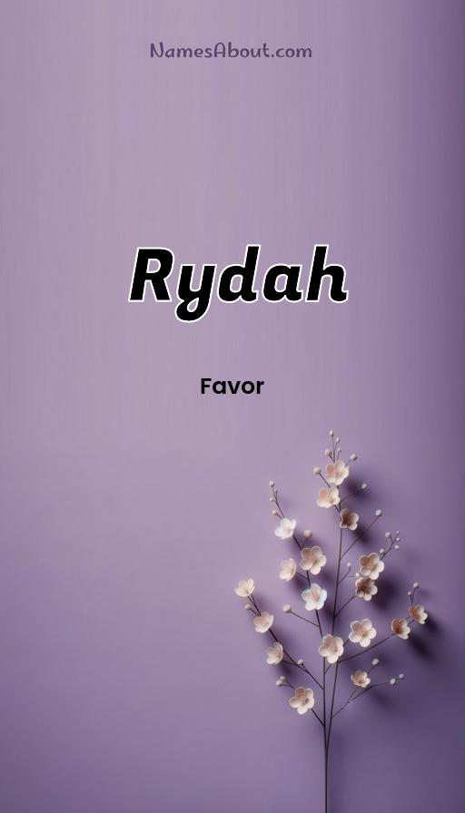 Meaning of Rydah