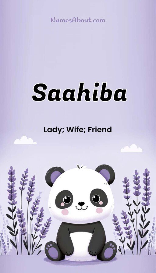 Meaning of Saahiba