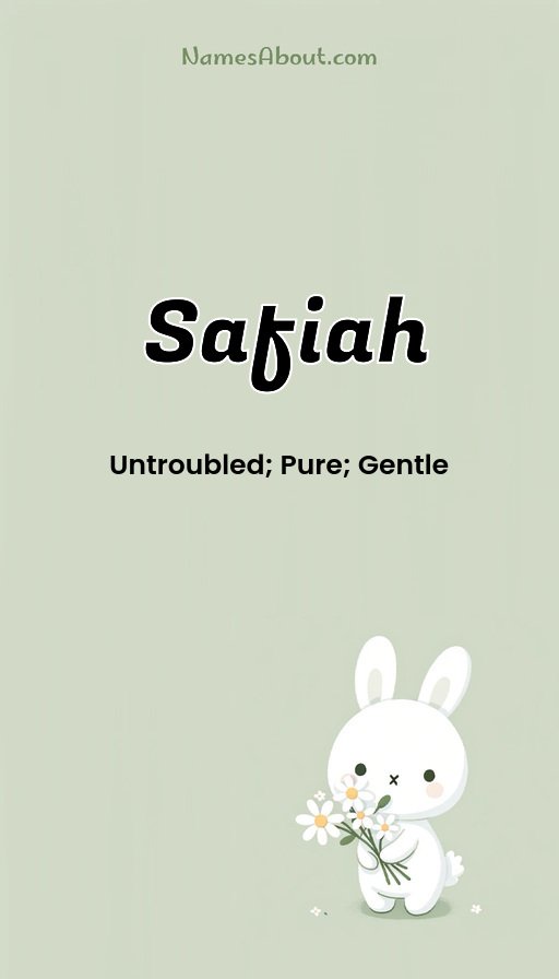 Meaning of Safiah