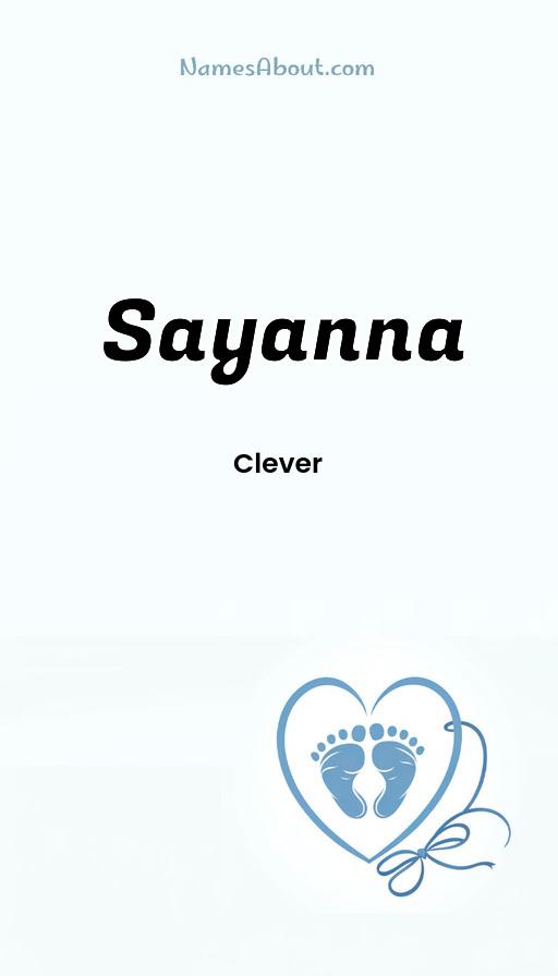 Meaning of Sayanna