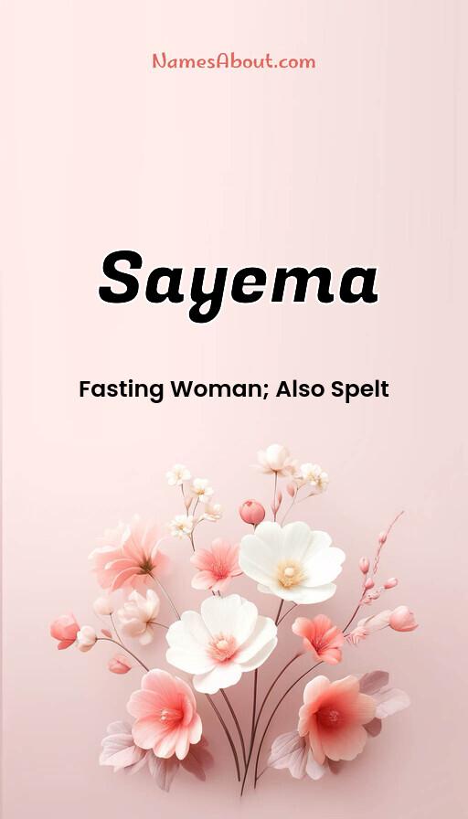 Meaning of Sayema