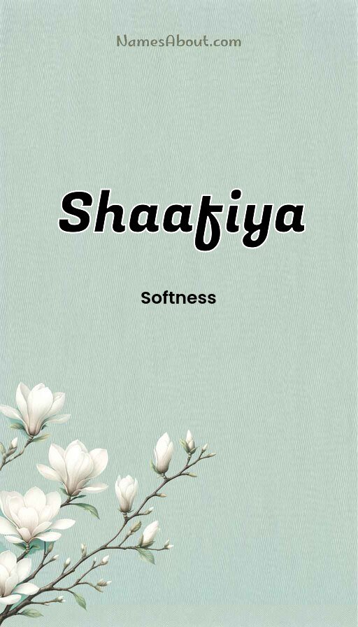 Meaning of Shaafiya