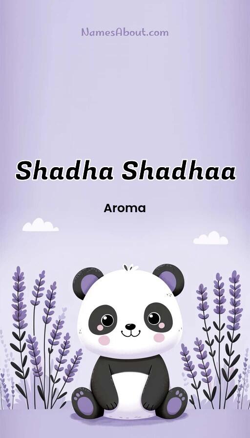 Shadha Shadhaa name and meaning