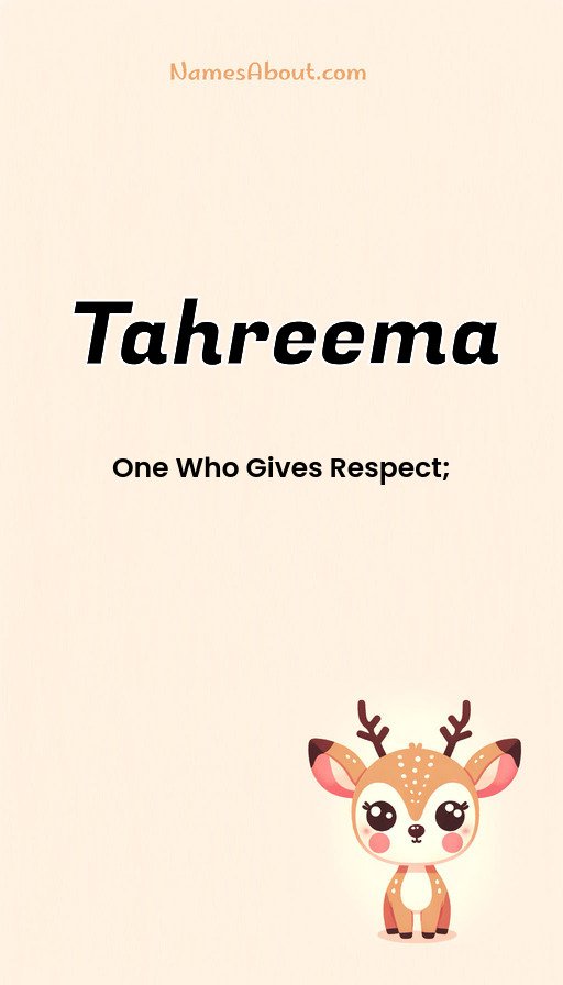 Meaning of Tahreema