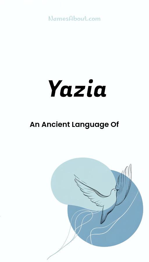 Yazia name and meaning