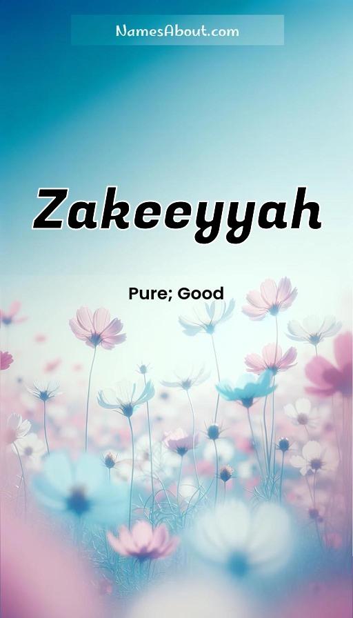 Illustration of Zakeeyyah