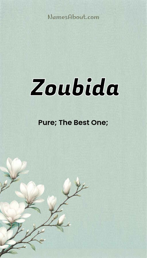 Meaning of Zoubida