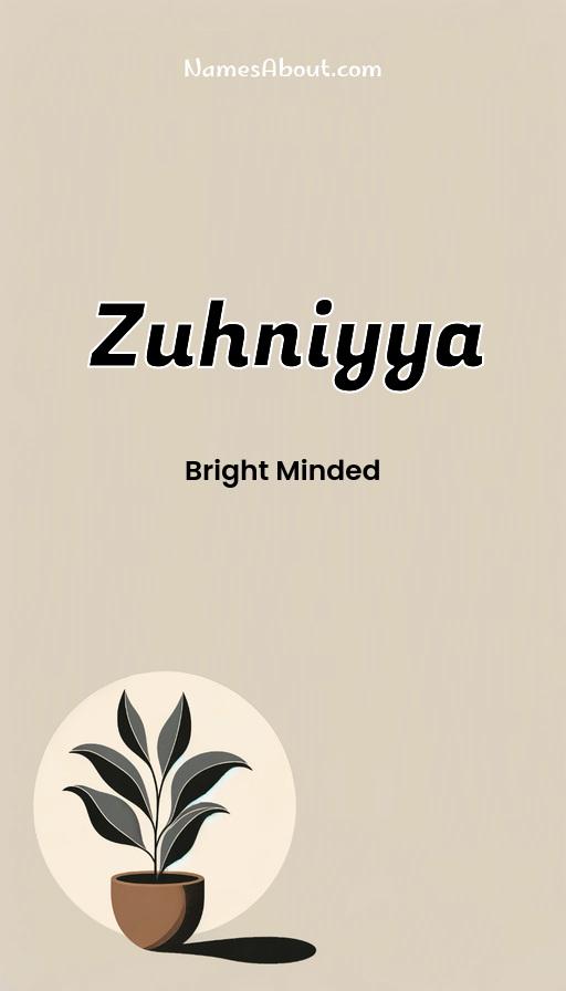 Illustration of Zuhniyya