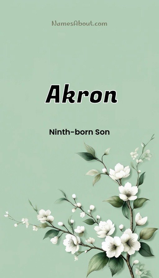 Meaning of Akron