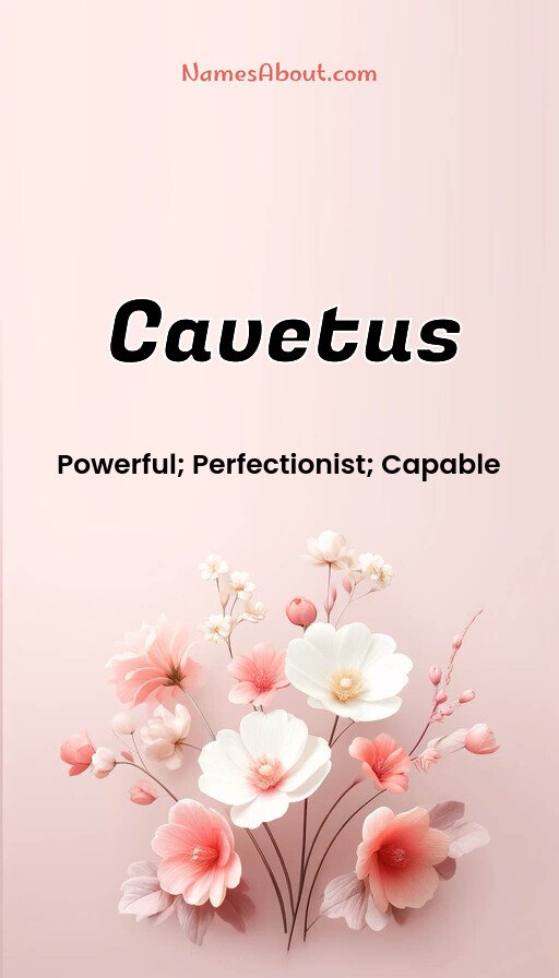Meaning of Cavetus
