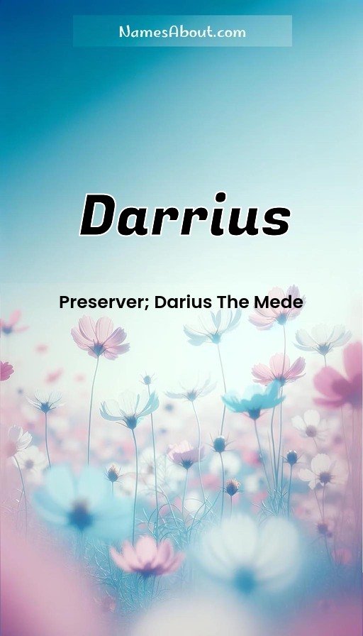 Meaning of Darrius