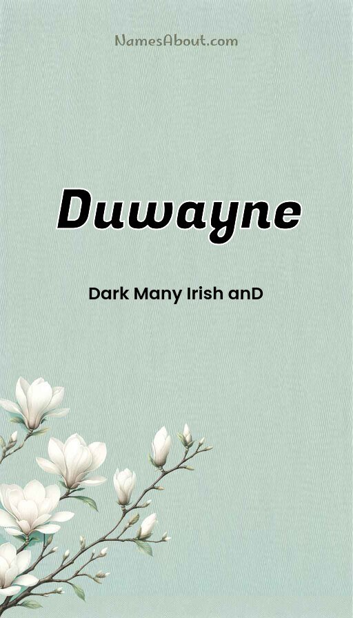 Meaning of Duwayne