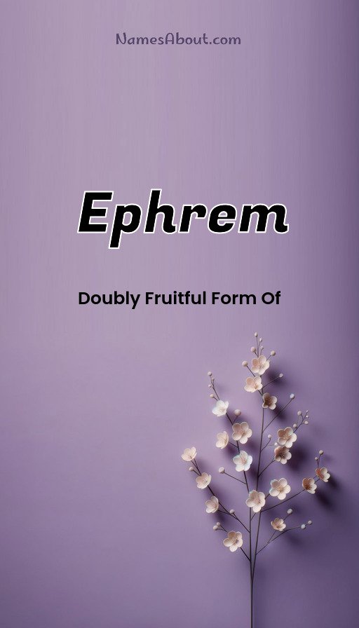 Meaning of Ephrem