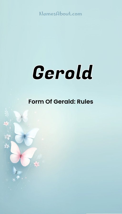 Meaning of Gerold