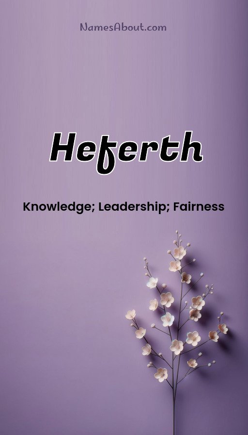 Meaning of Heferth