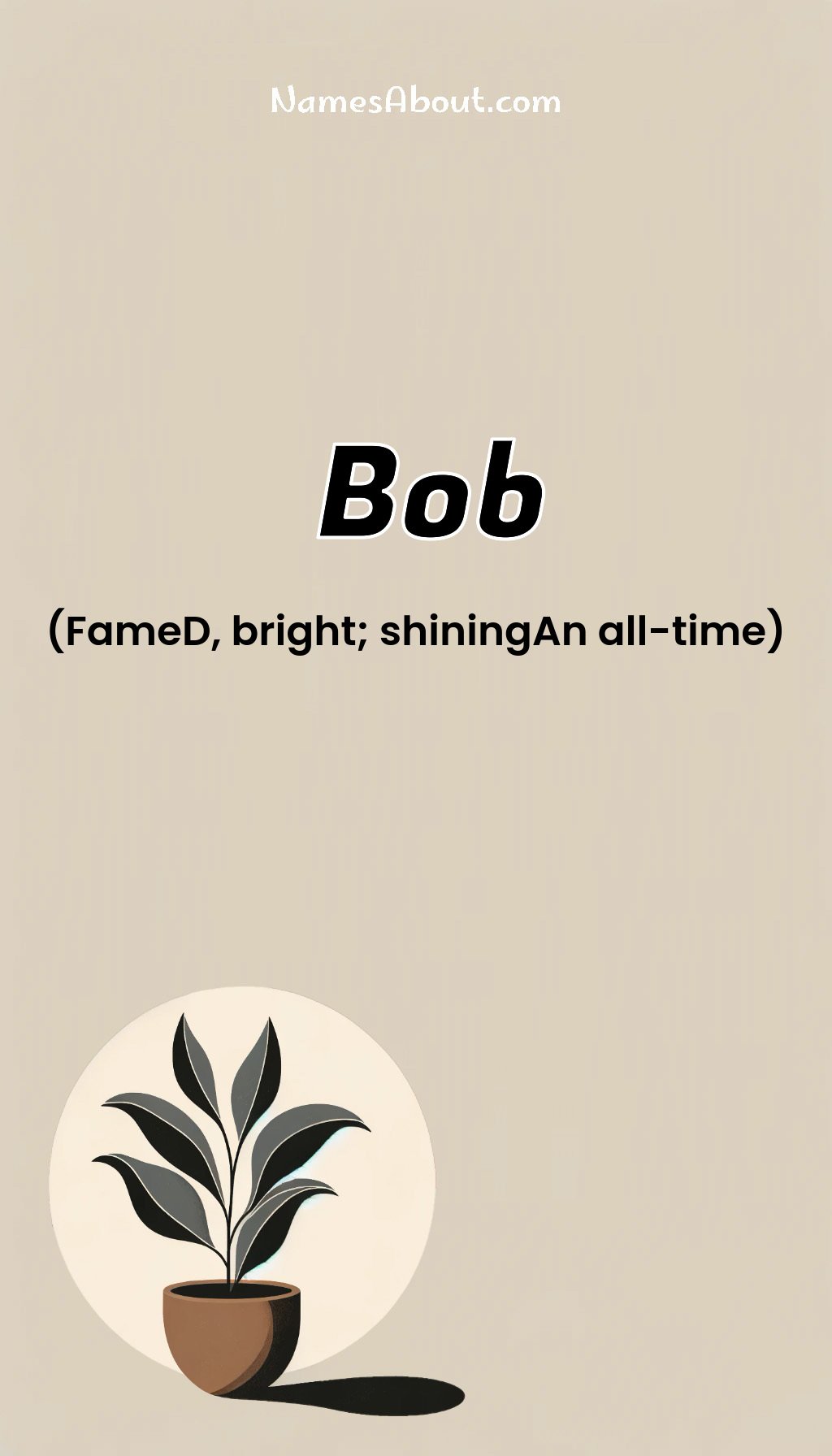 Bob name and meaning