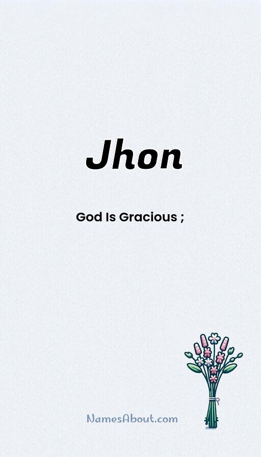 Meaning of Jhon