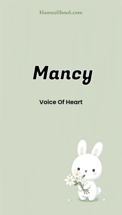 Mancy name and meaning