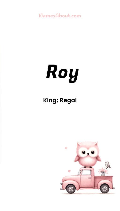 Roy name and meaning