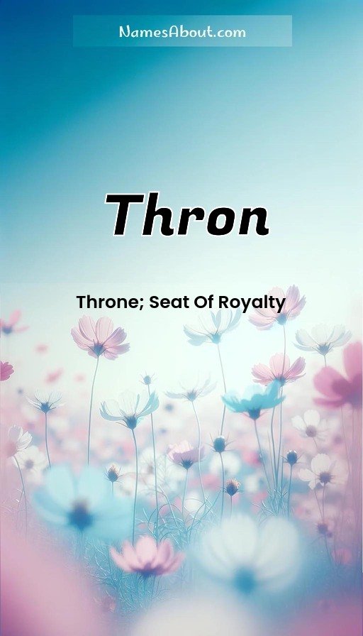 Meaning of Thron